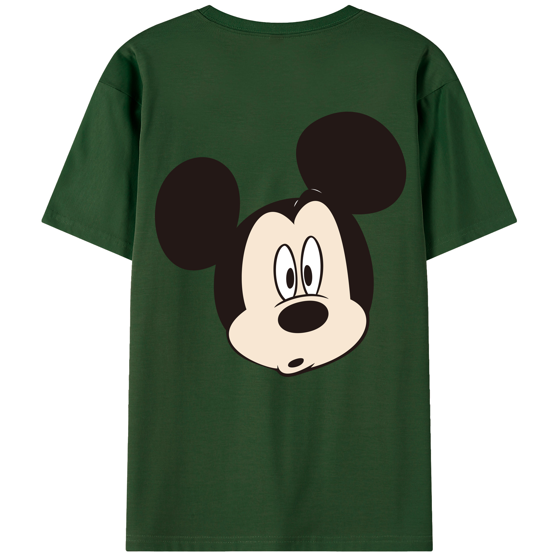 （画像用） ミッキーマウス Mickey Mouse 綿100％半袖Tシャツ（背面プリント）